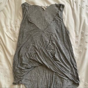 Gray V-neck flowy tank from Urban Outfitters